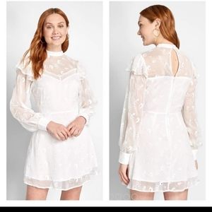 Modcloth White Seeing Eye to Eyelet Lace Dress